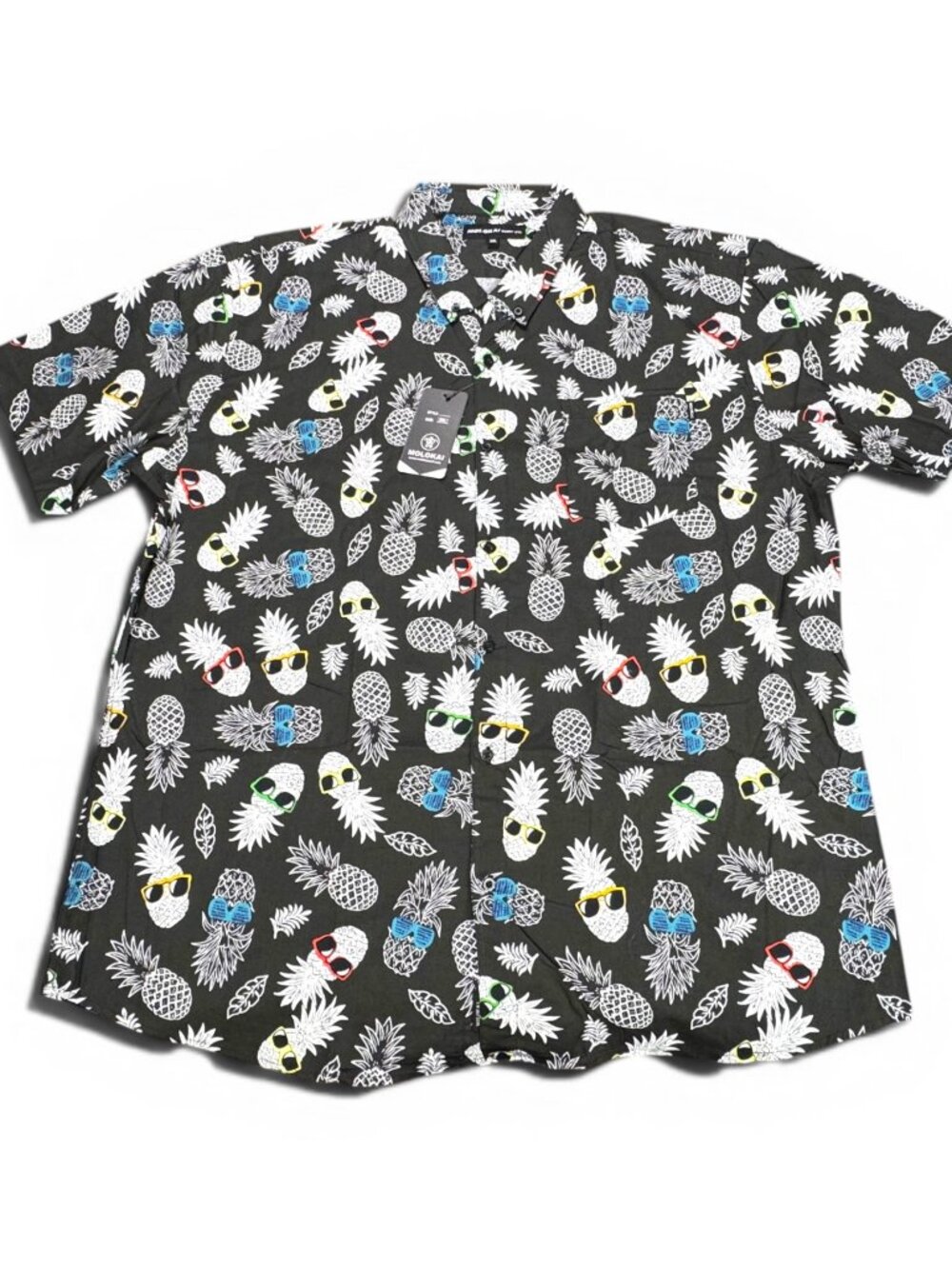 Molokai Surf Co Pineapple Sunglasses Button Up Shirt Size 3XL